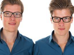 Eineiige Zwillinge haben bis ins kleinste Detail eine identische Sicht